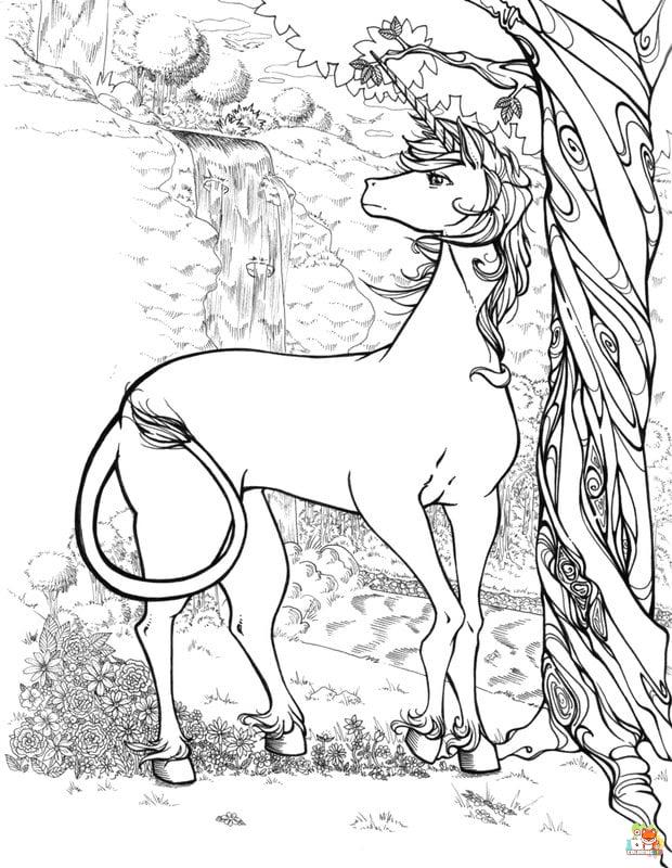 The Last Unicorn Coloring Pages 8
