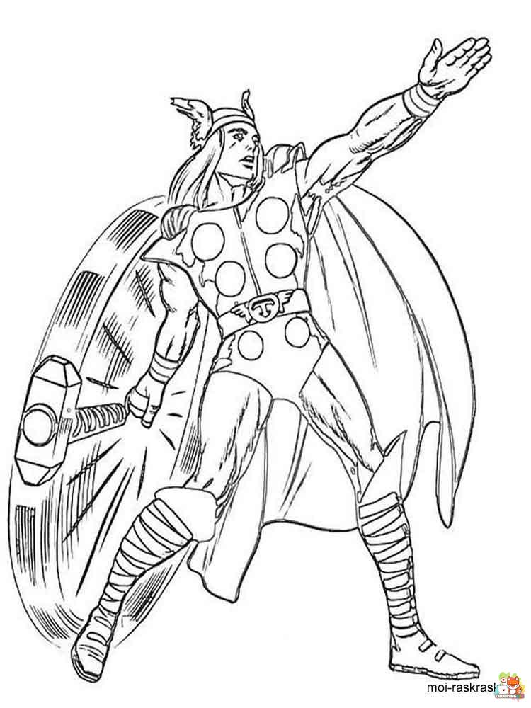 Thor Coloring Pages 11