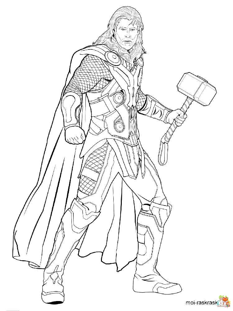 Thor Coloring Pages 13