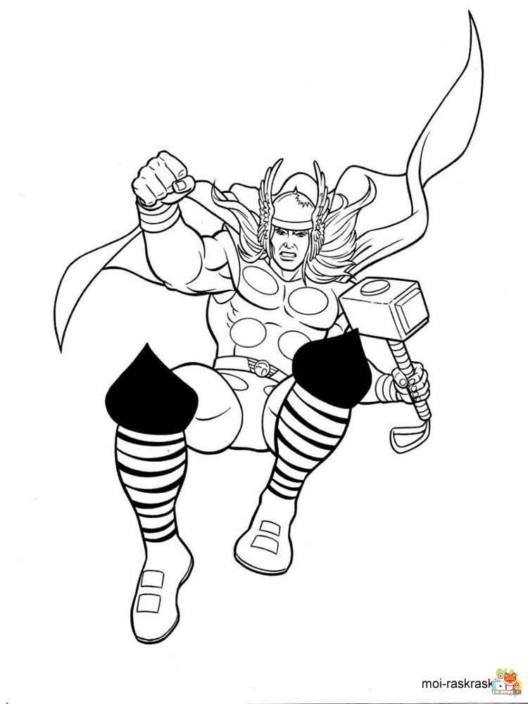 Thor Coloring Pages 14