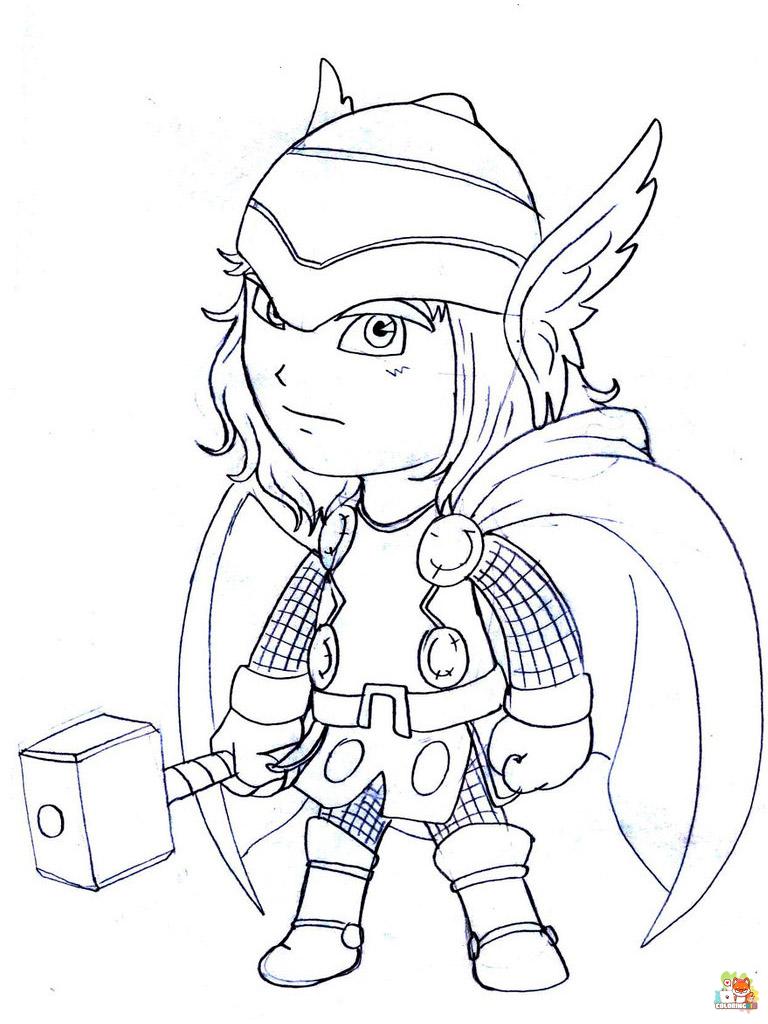 Thor Coloring Pages 2