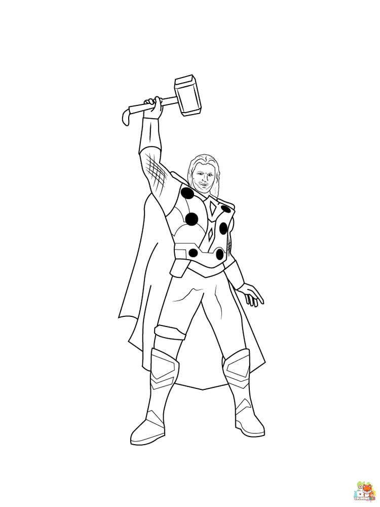 Thor Coloring Pages 4