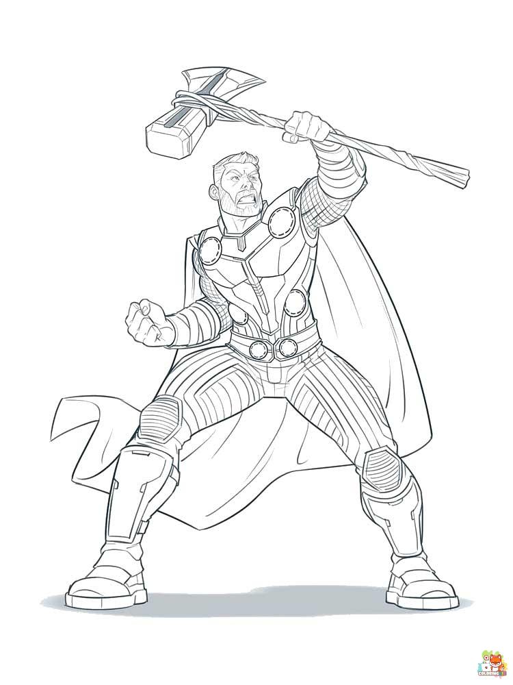 Thor Coloring Pages 7