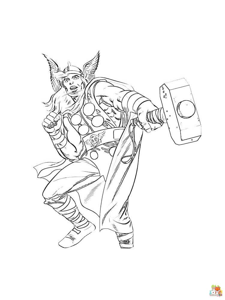 Thor Coloring Pages 8