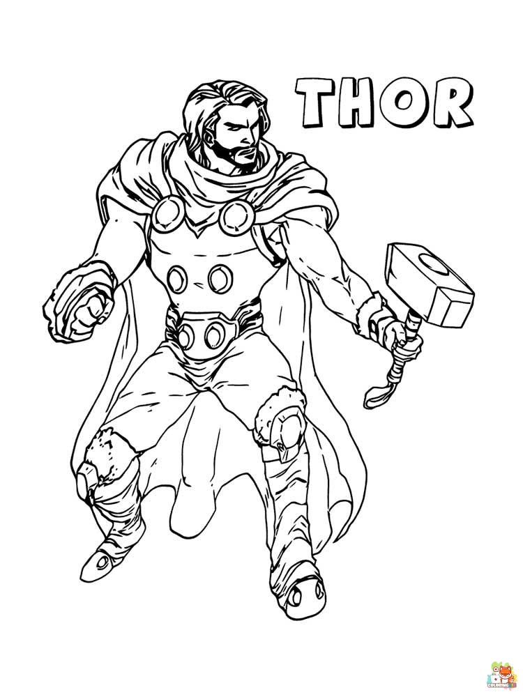 Thor Coloring Pages 9