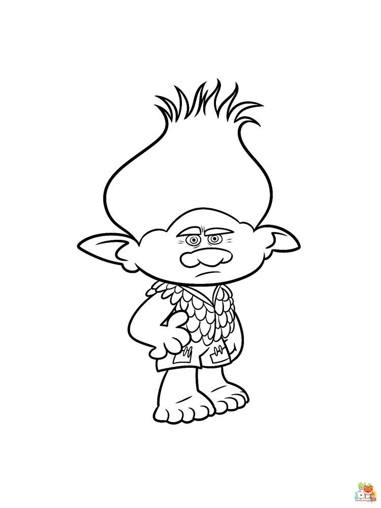 Trolls Coloring Pages 1