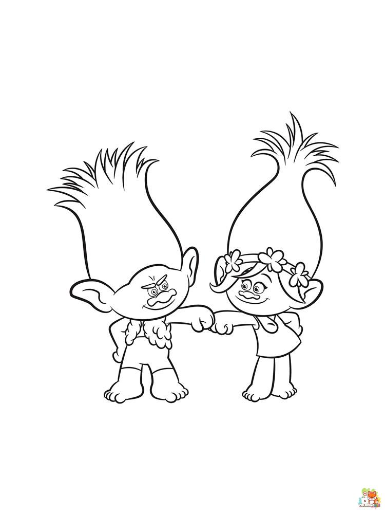 Trolls Coloring Pages 10