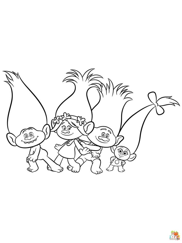 Trolls Coloring Pages 11
