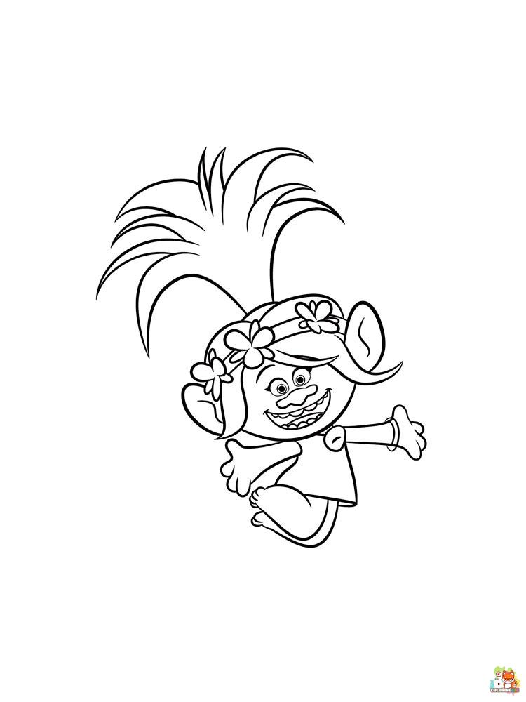 Trolls Coloring Pages 12