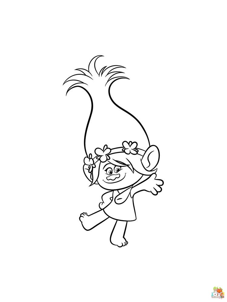 Trolls Coloring Pages 3