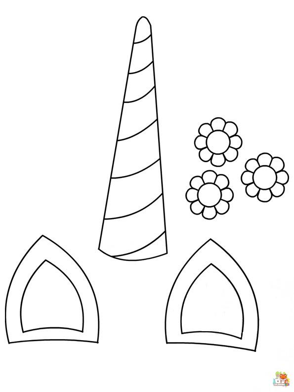 Unicorn Horn Coloring Pages 1