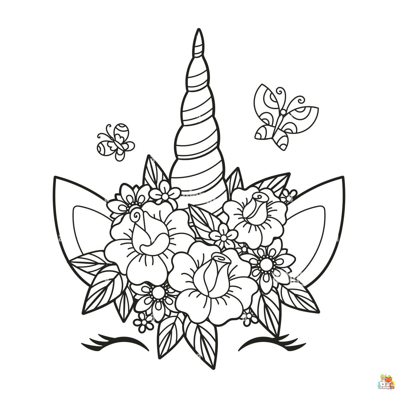 Unicorn Horn Coloring Pages 2