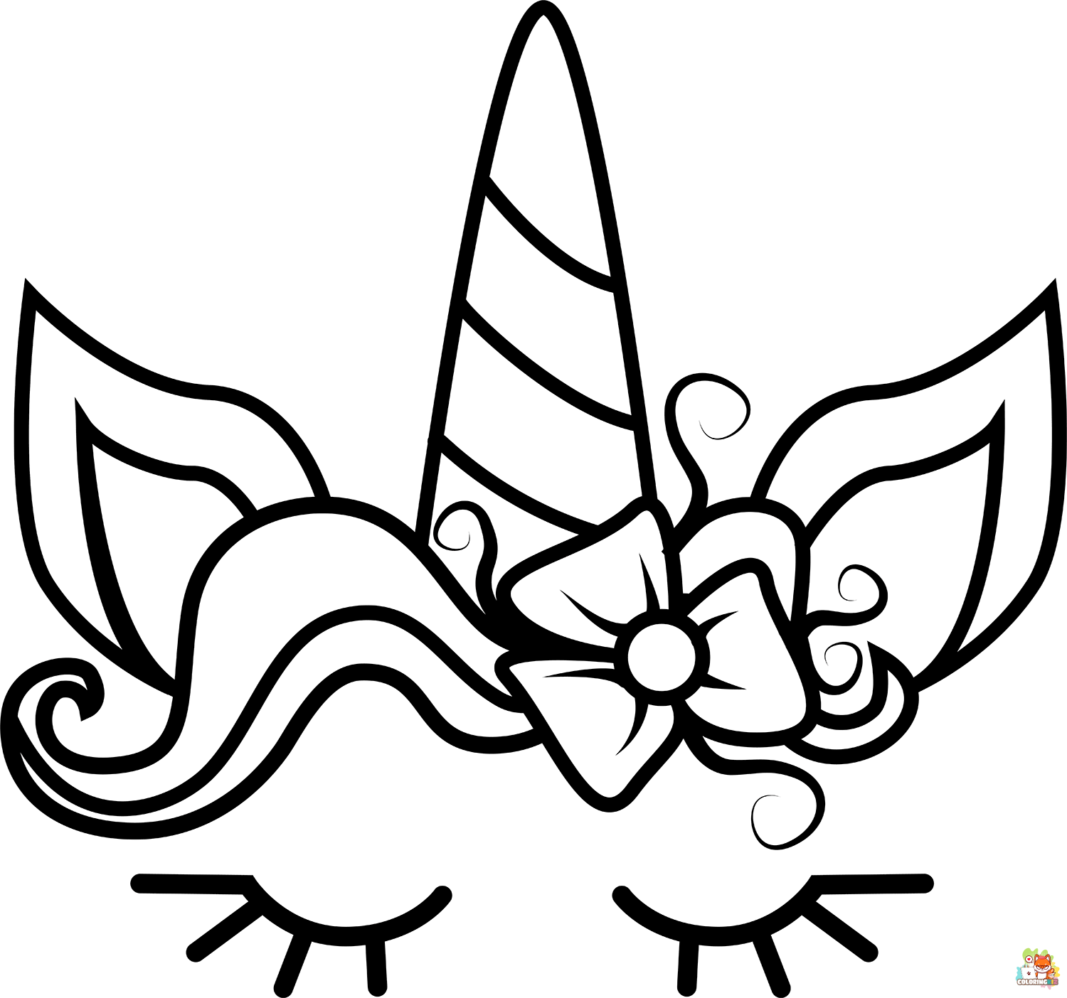 Unicorn Horn Coloring Pages 3