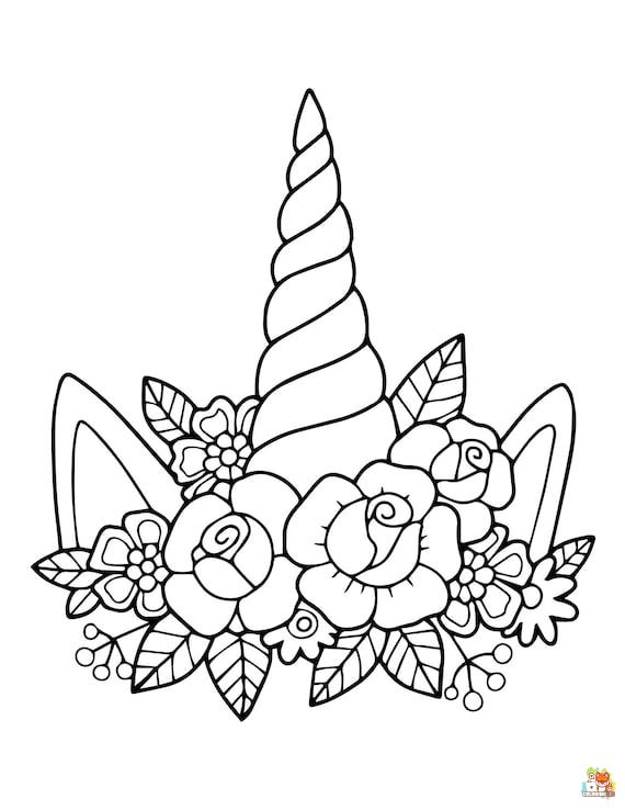 Unicorn Horn Coloring Pages 4