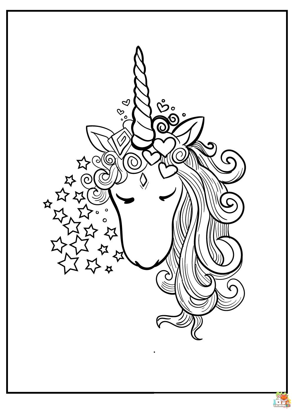 Unicorn Horn Coloring Pages 5