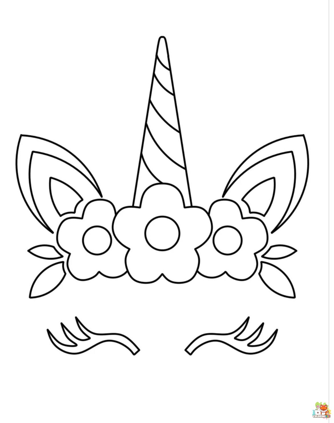 Unicorn Horn Coloring Pages 7