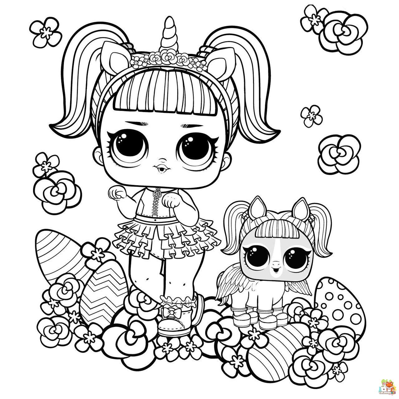 Unicorn LOL Coloring Pages 3