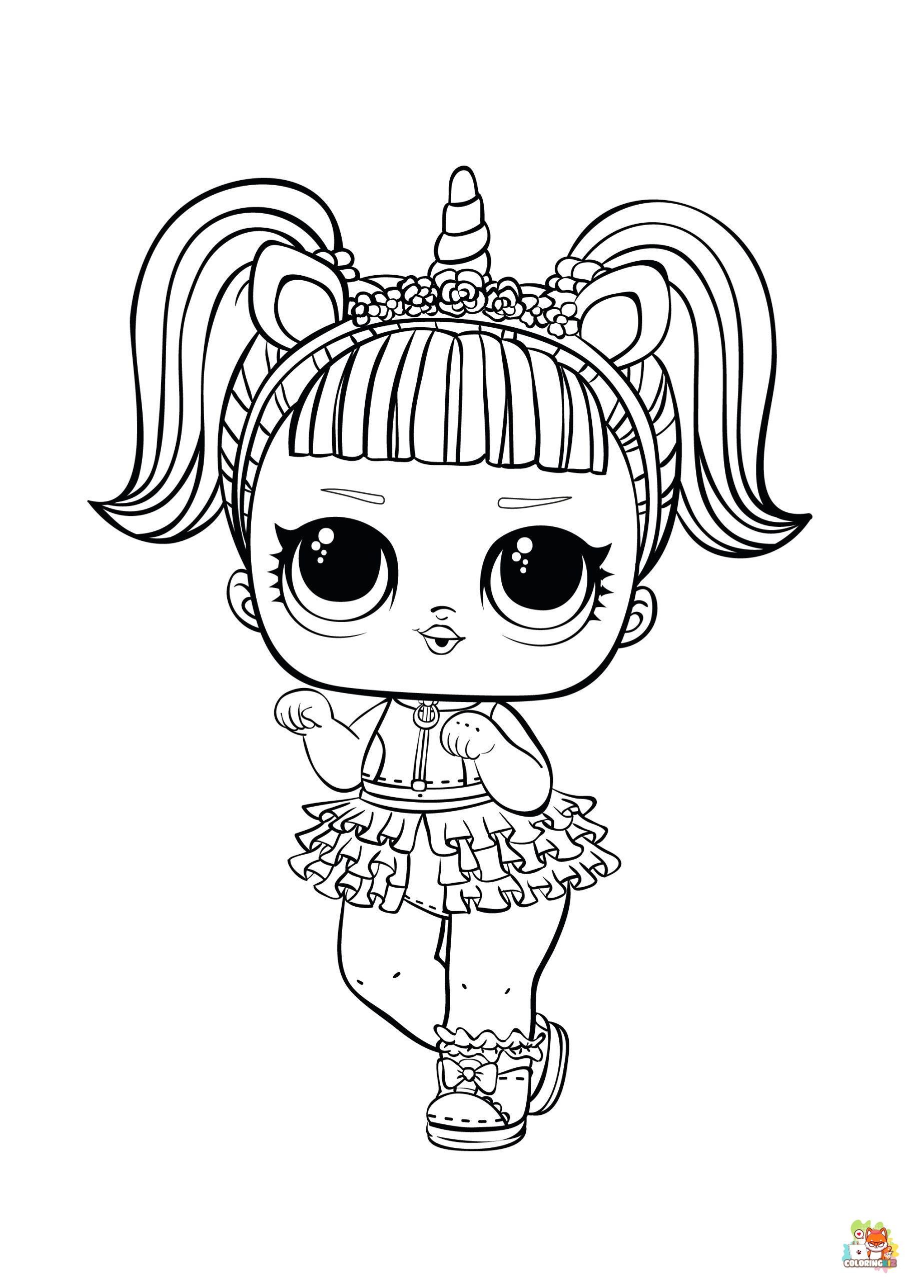 Unicorn LOL Coloring Pages 4