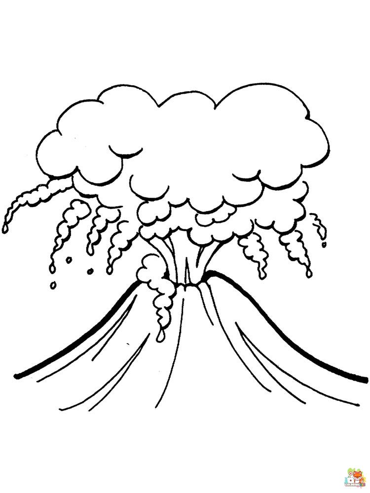 Volcano Coloring Pages 10