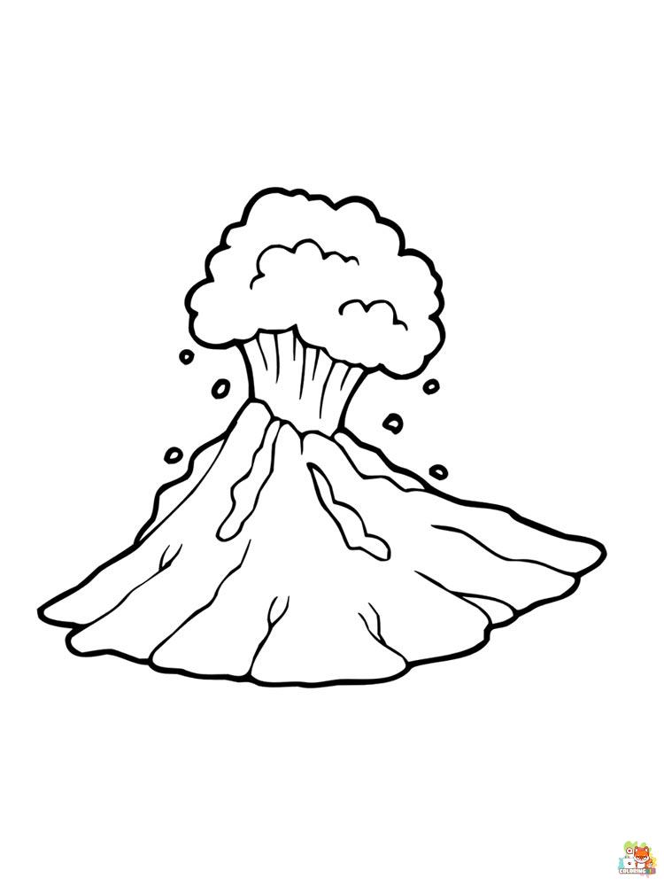 Volcano Coloring Pages 14