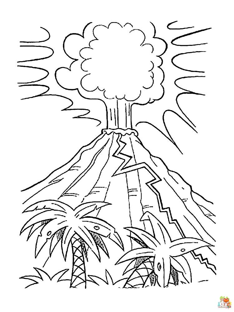 Volcano Coloring Pages 15