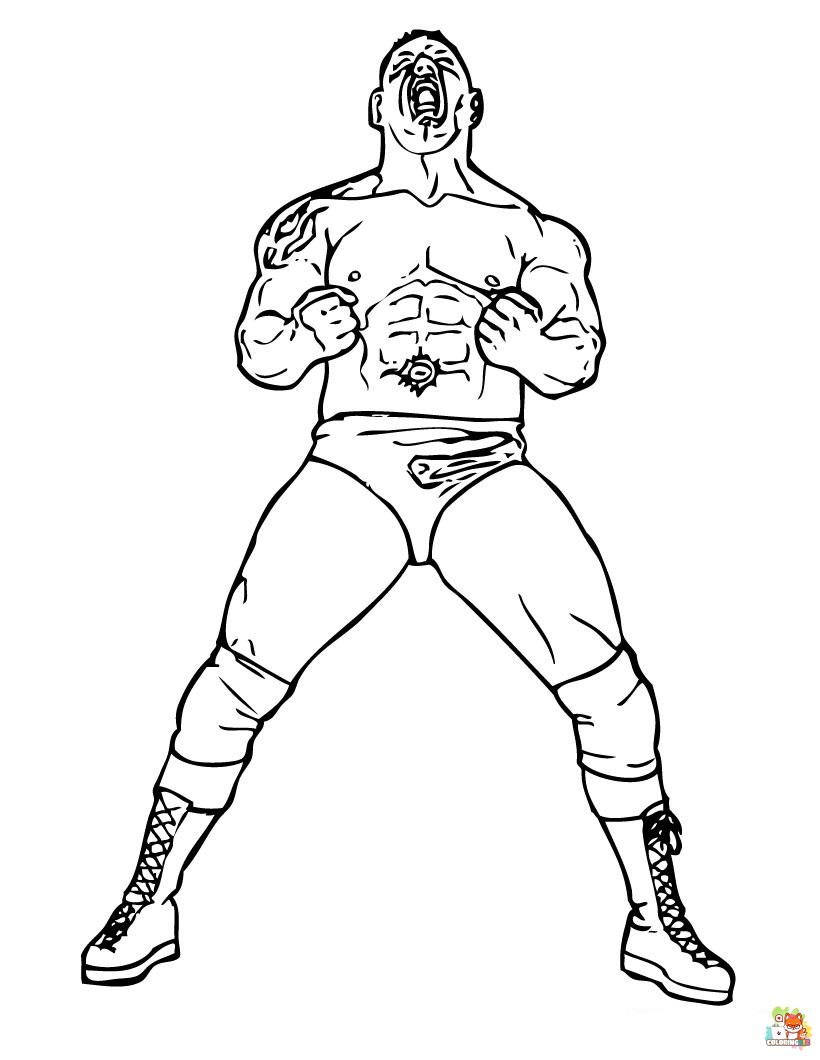 WWE Coloring Pages 1