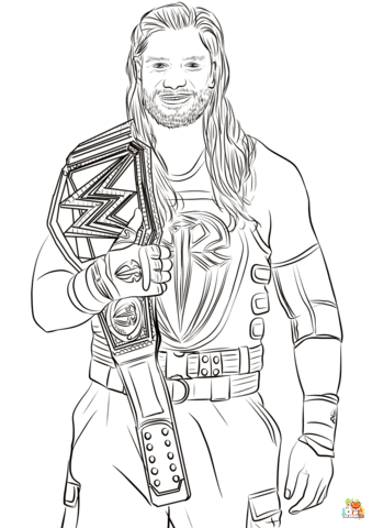 WWE Coloring Pages 2