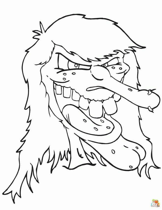 Zombie Coloring Pages 1