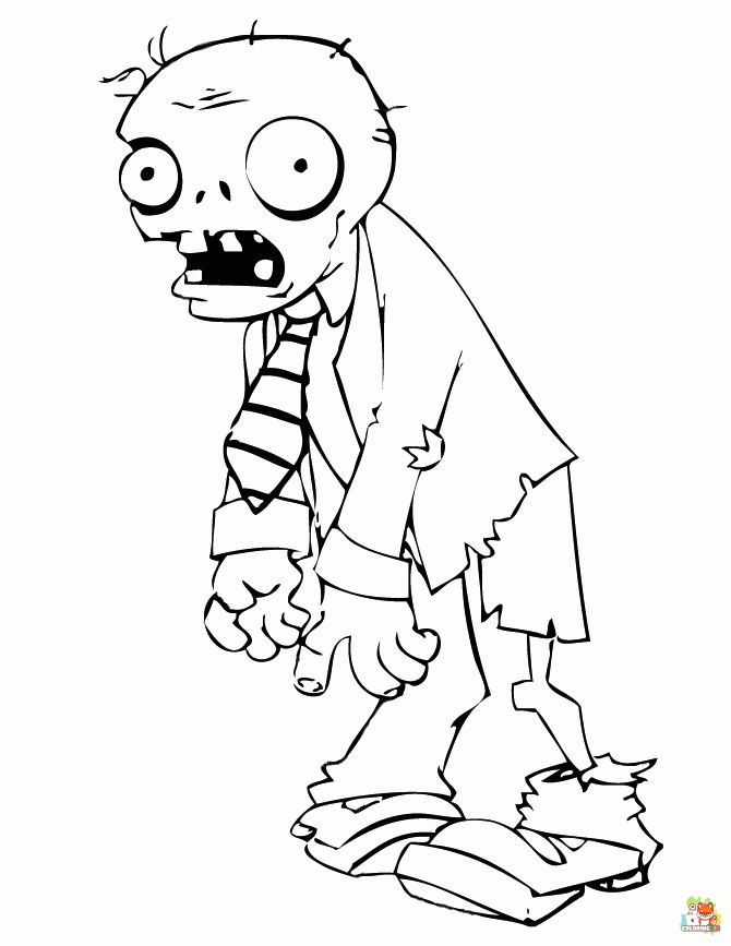 Zombie Coloring Pages 2