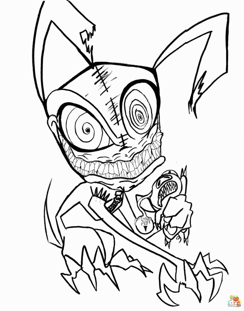 Zombie Coloring Pages 4