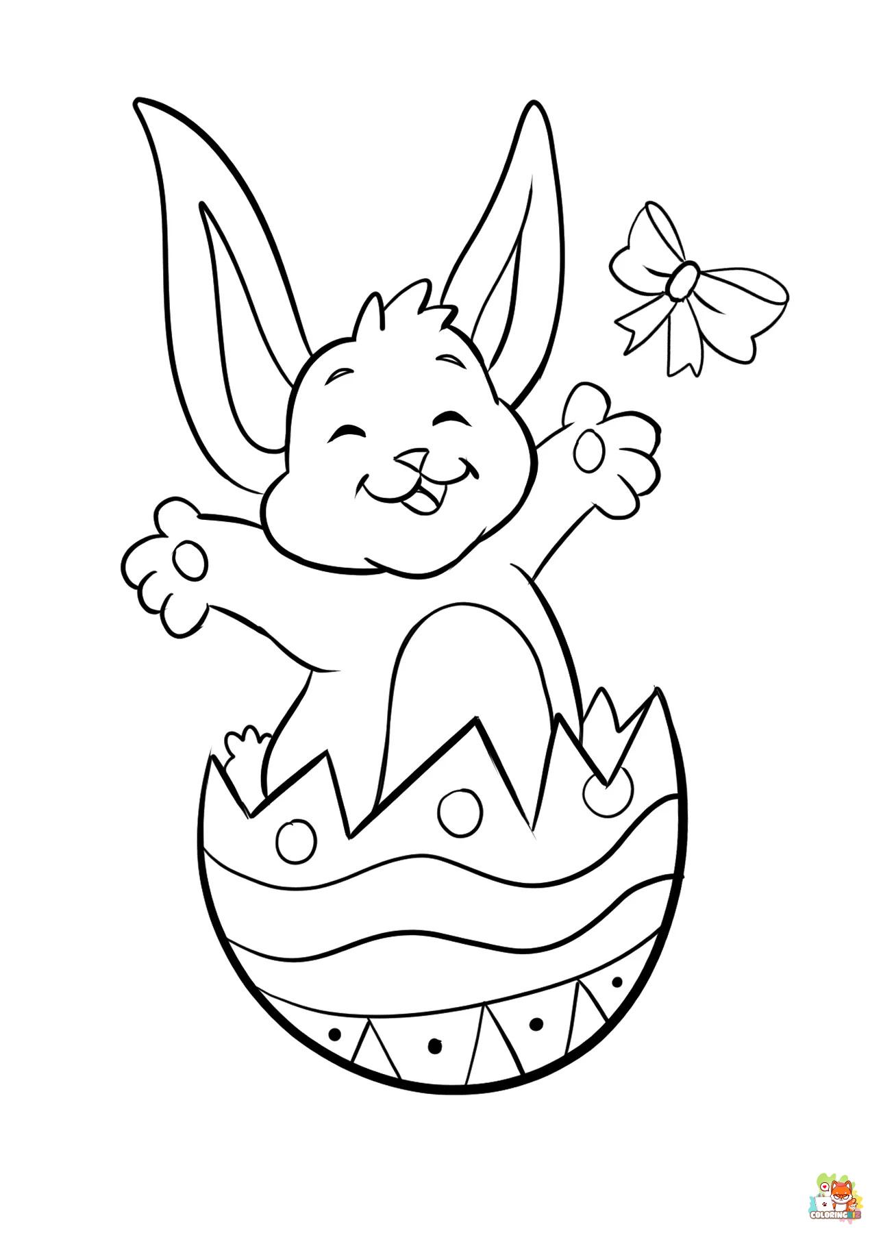 coloring pages bunny easter 1