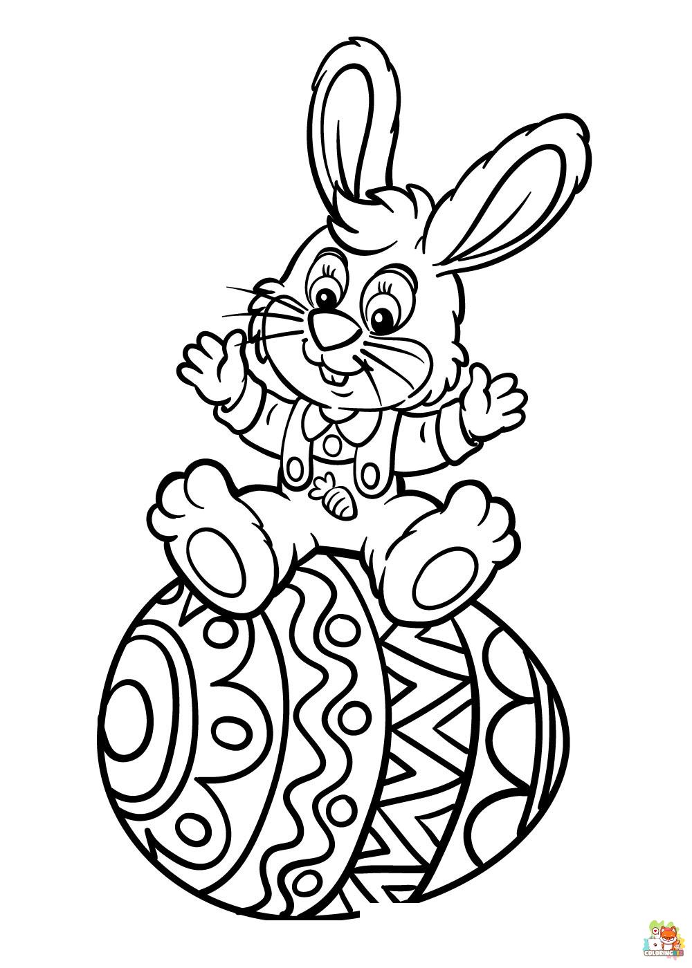 coloring pages easter bunny 2