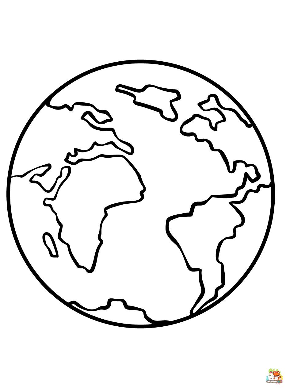 coloring pages for earth day