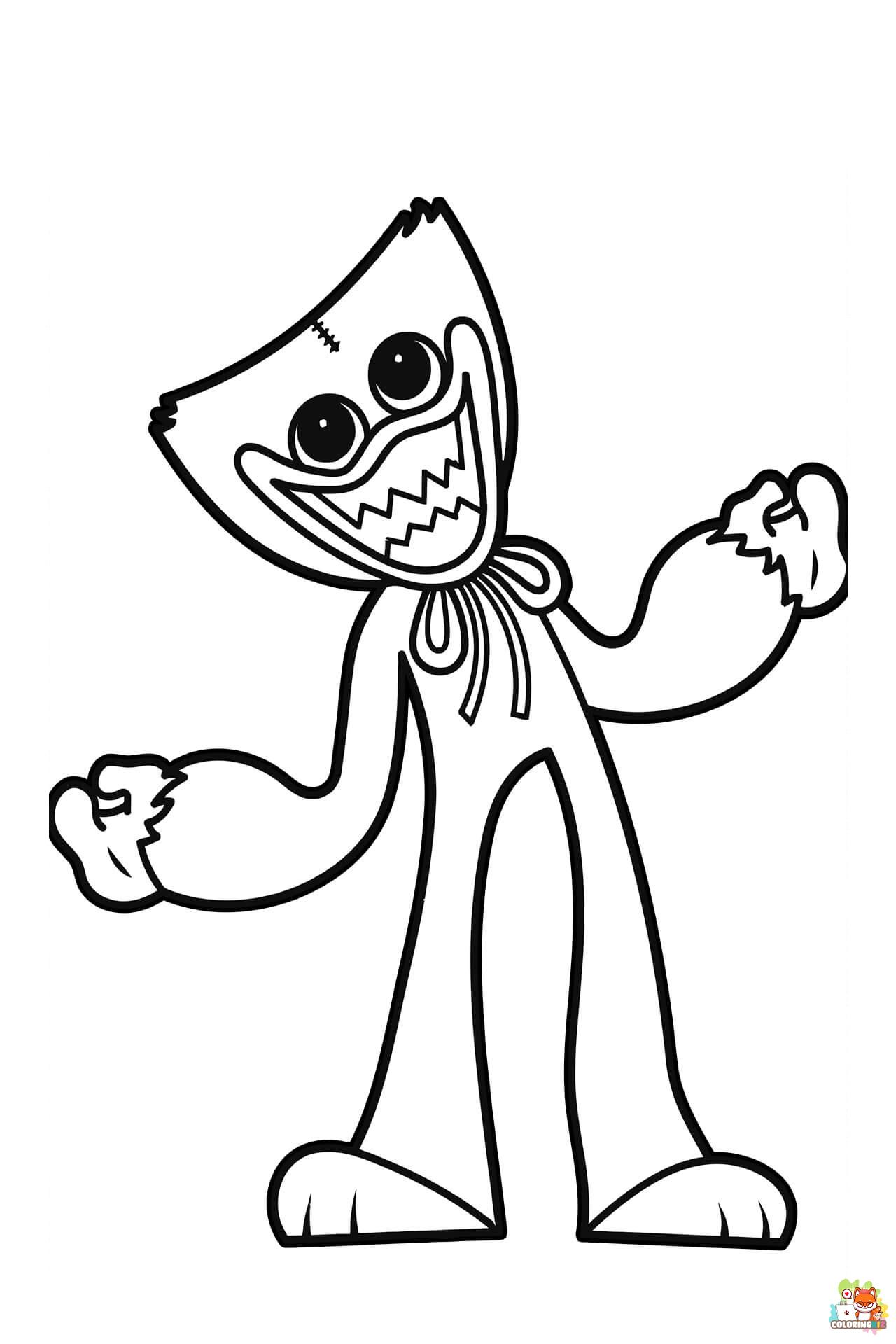 coloring pages huggy wuggy