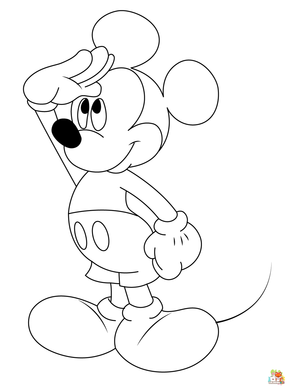 coloring pages mickey mouse 2