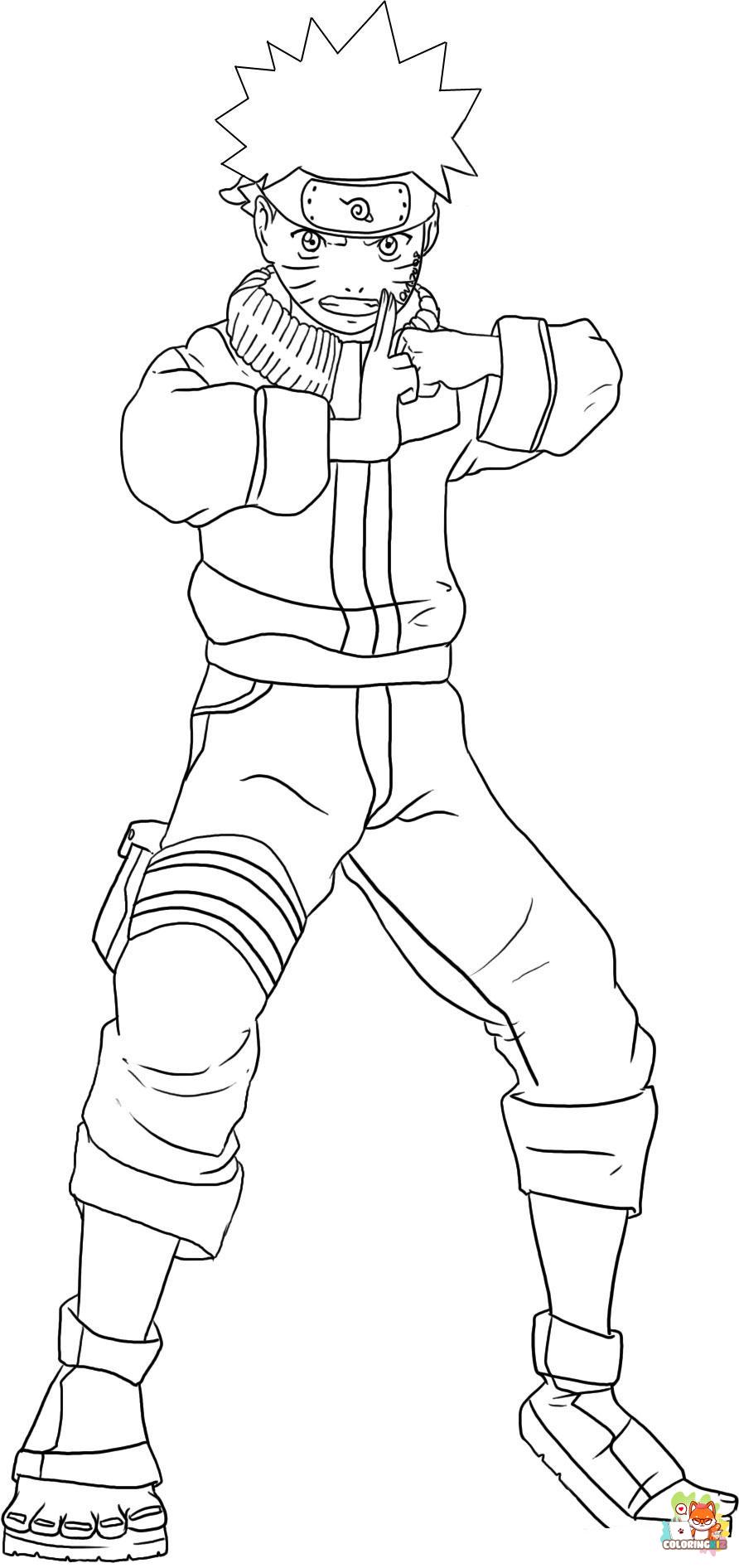 coloring pages naruto 1