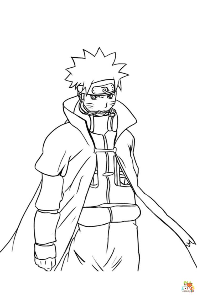 coloring pages naruto 3