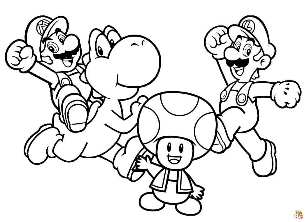 coloring pages of mario 1