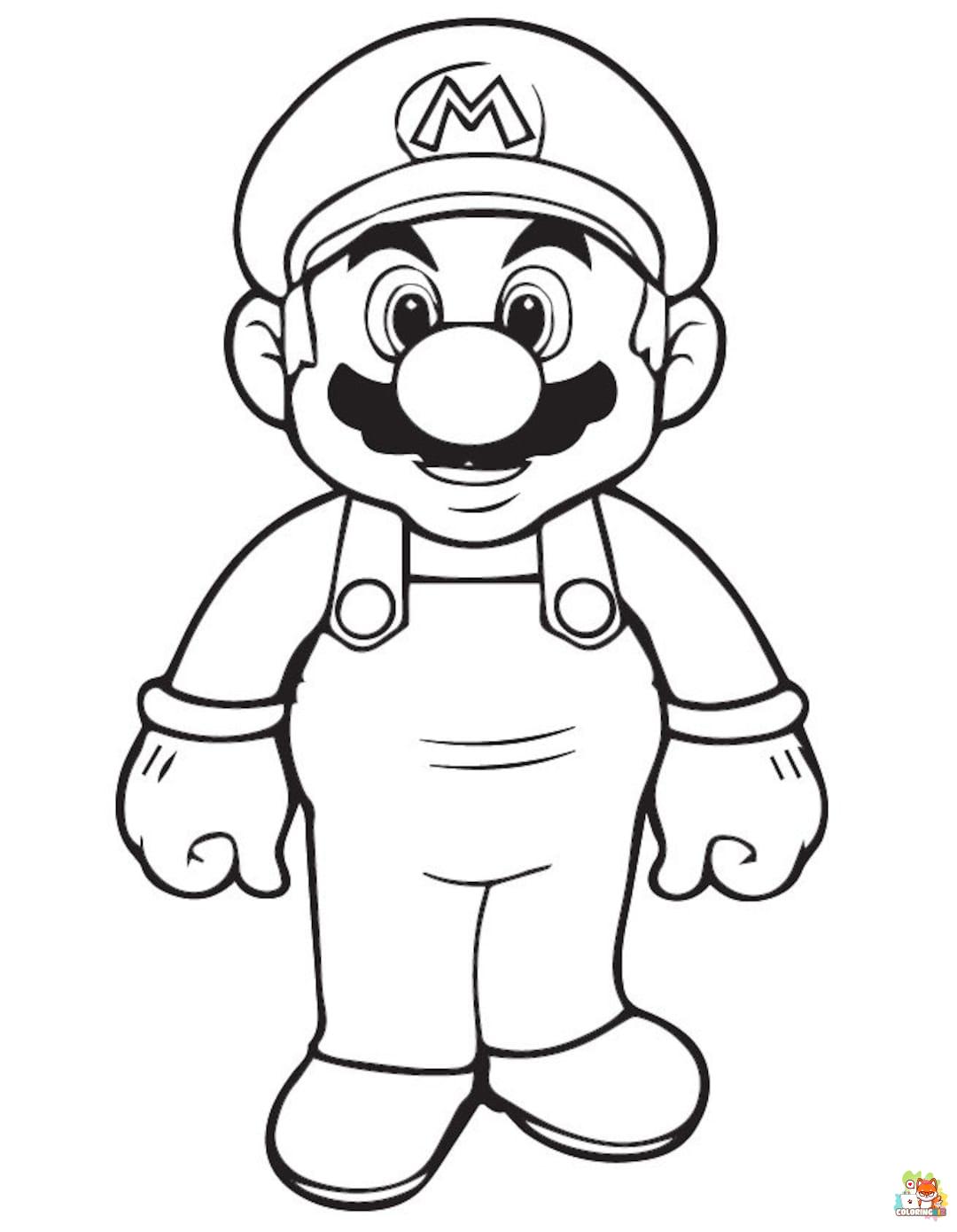 coloring pages of mario 2