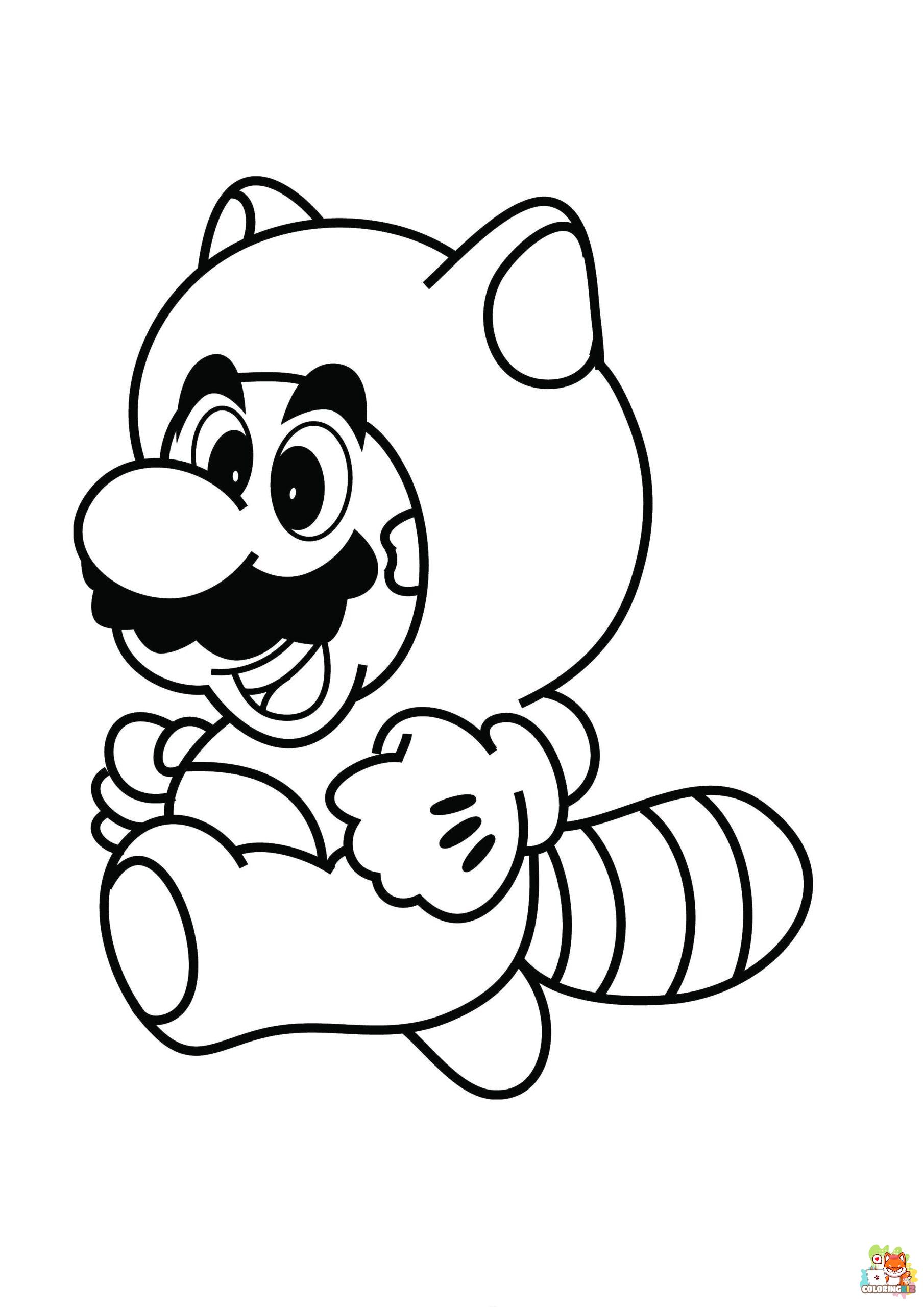 coloring pages of mario 3