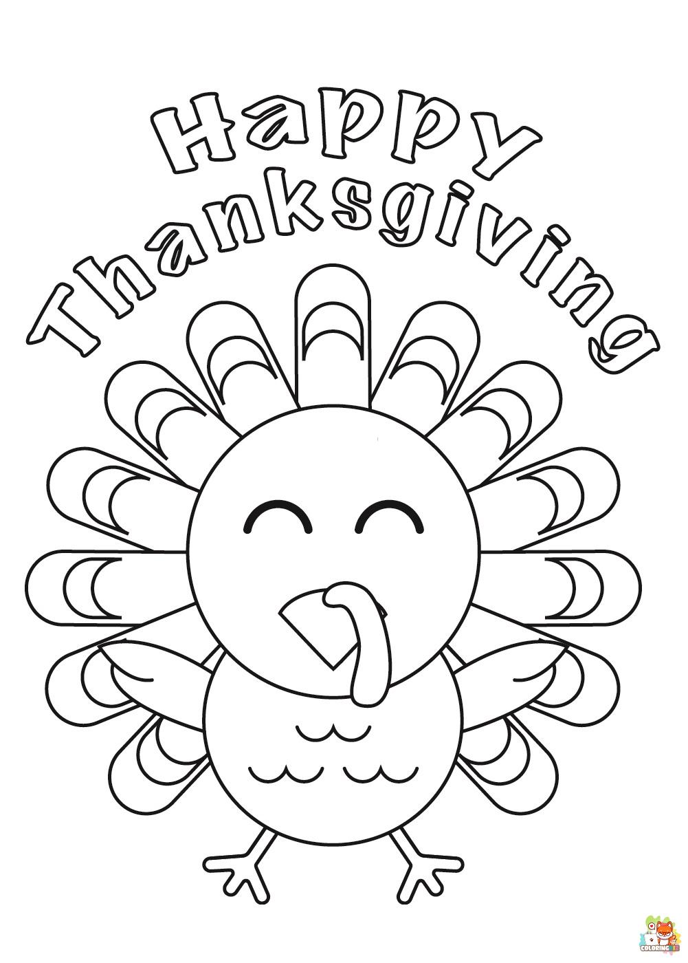 coloring thanksgiving pages