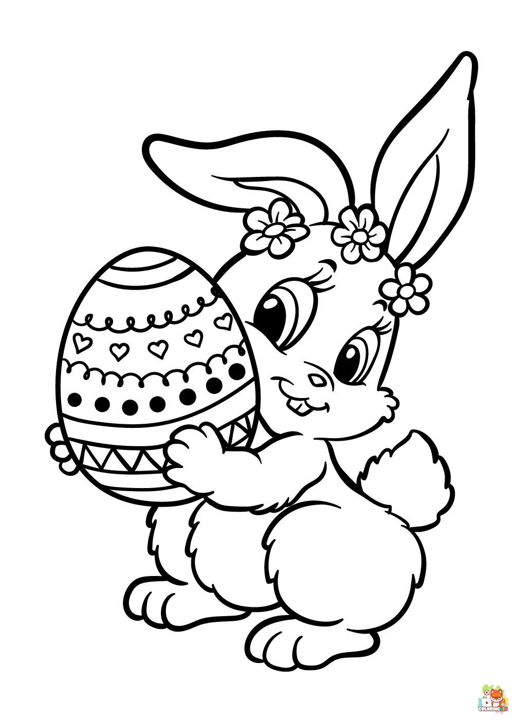 easter bunny coloring pages 5