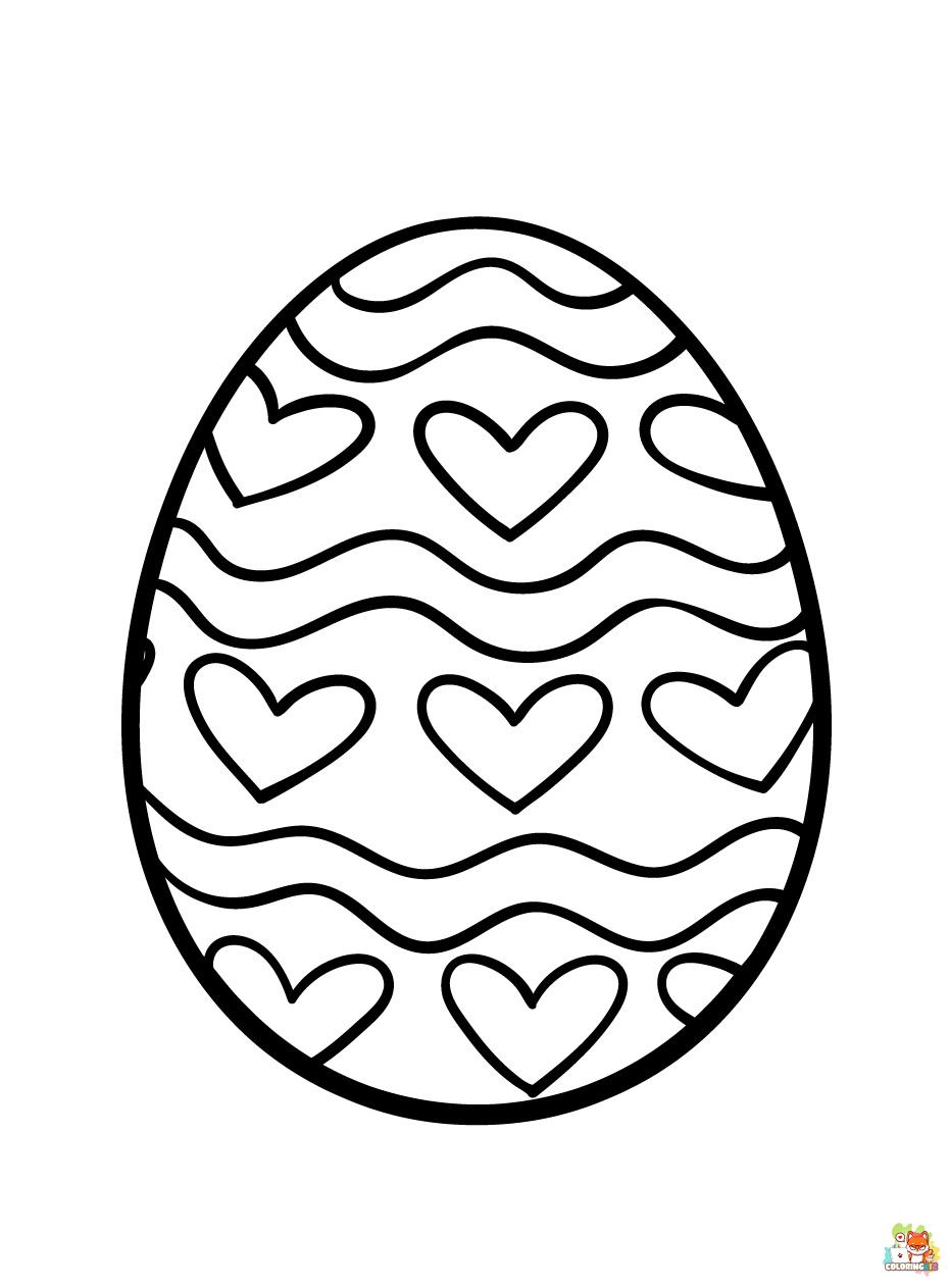 easter eggs to coloring pages 2