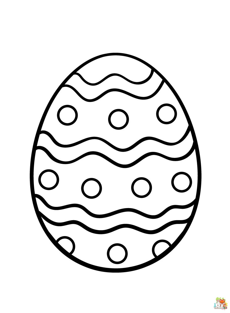 easter eggs to coloring pages