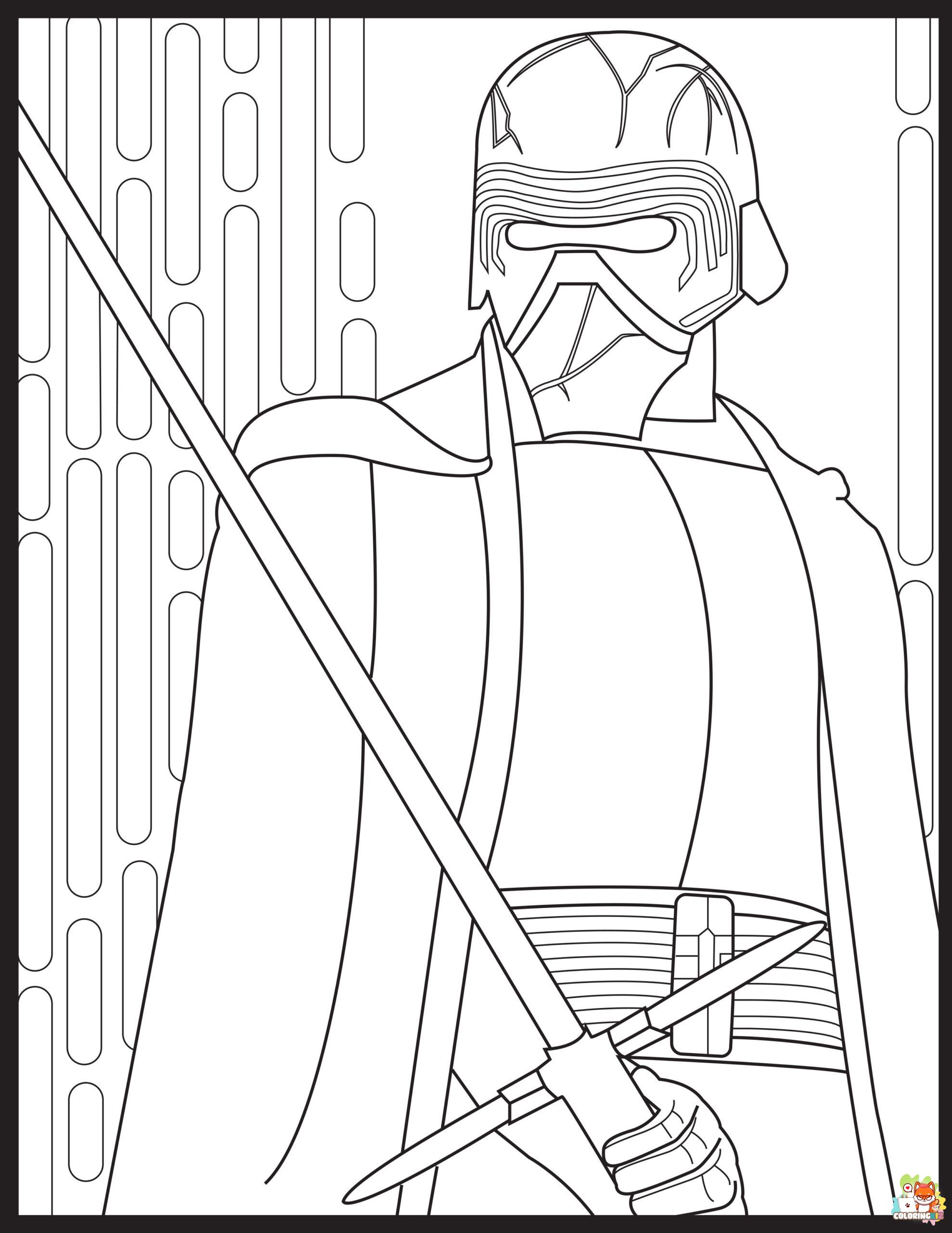 free coloring pages of star wars