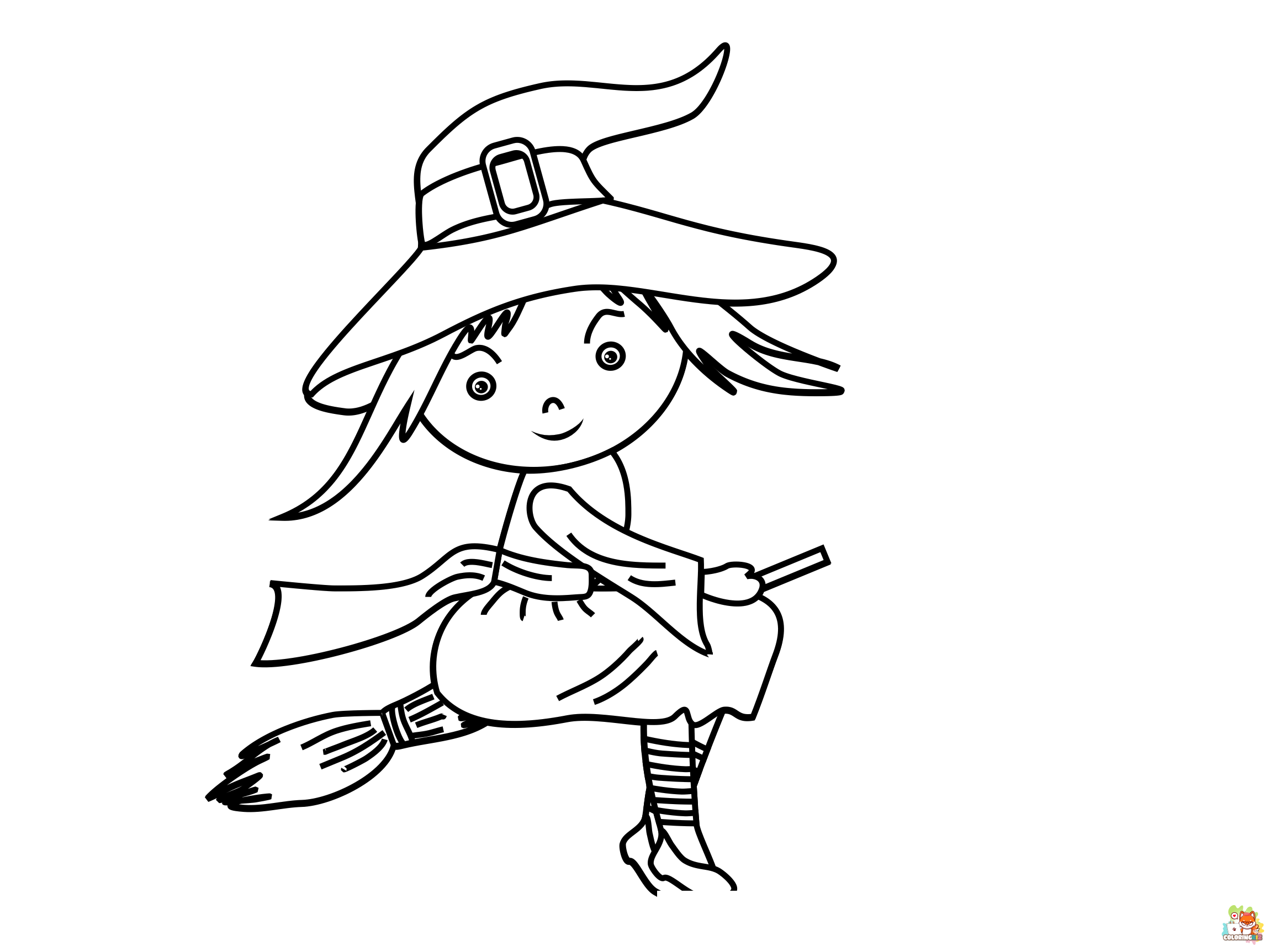 halloween witch coloring pages 1