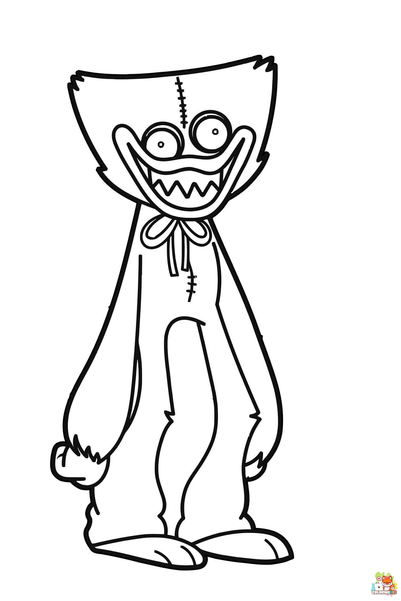 huggy wuggy coloring pages pdf