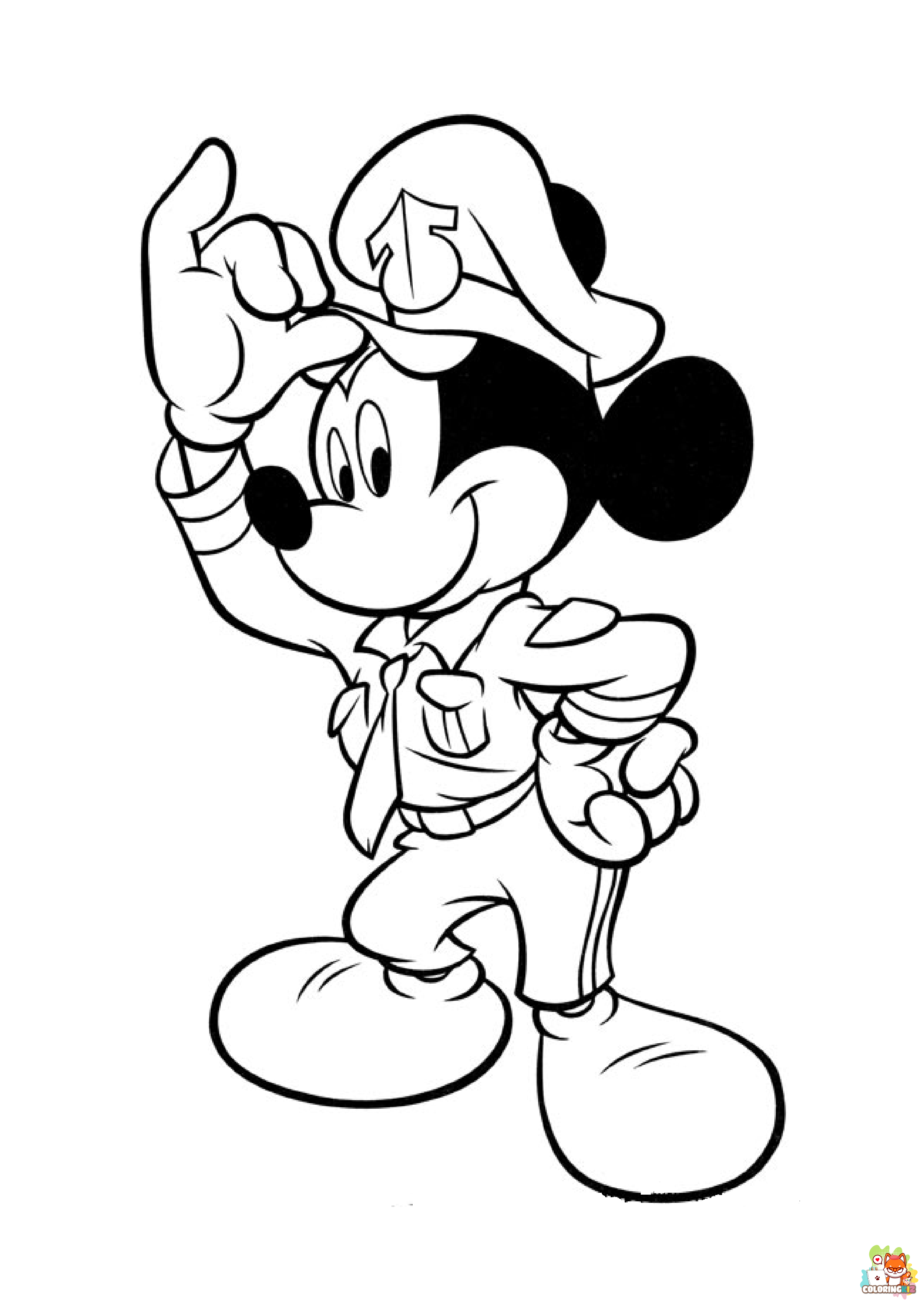mickey mouse coloring pages 1