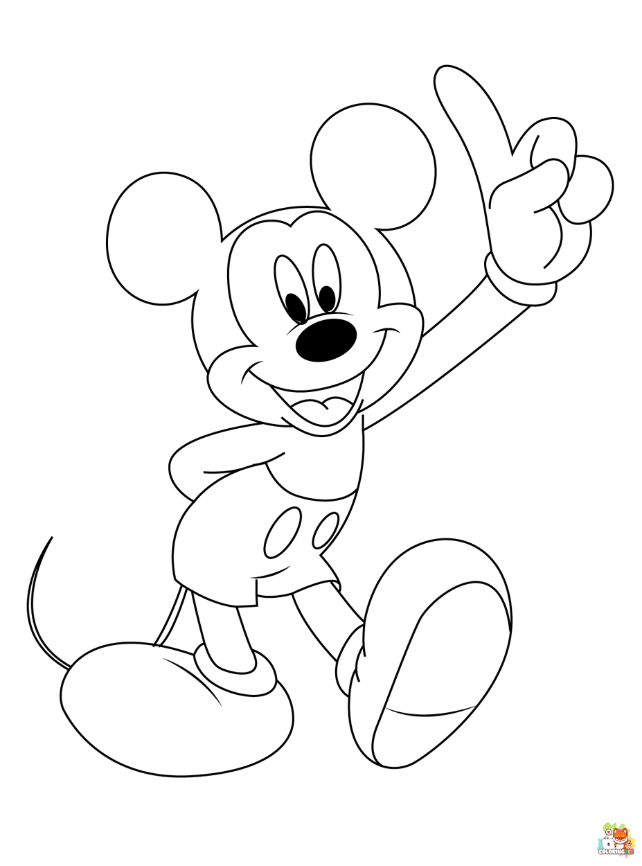 mickey mouse coloring pages 5