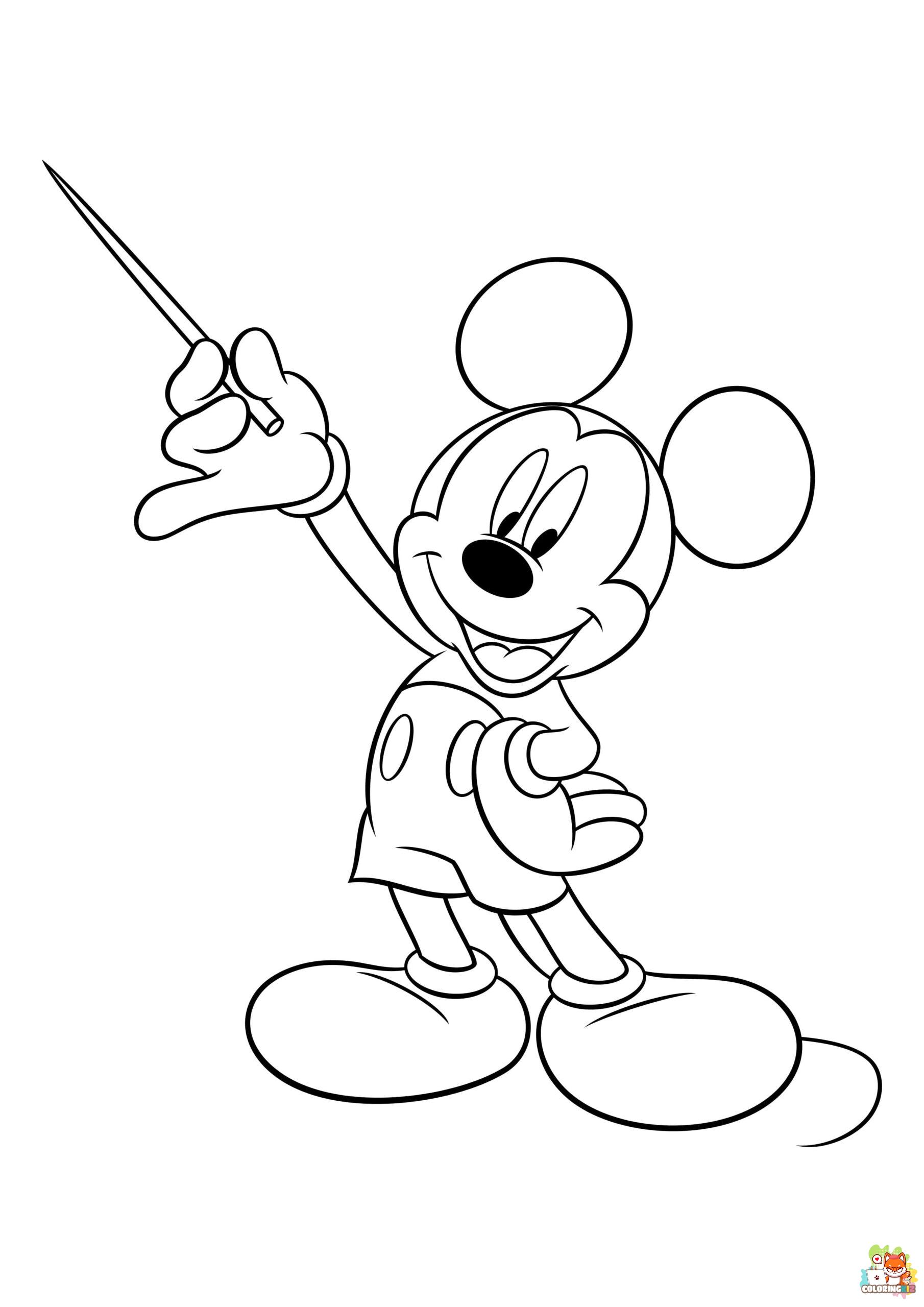 mickey mouse coloring pages 7